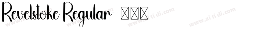 Revelstoke Regular字体转换